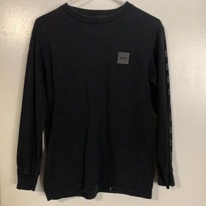 Black Huf Kids Long Sleeve Tee